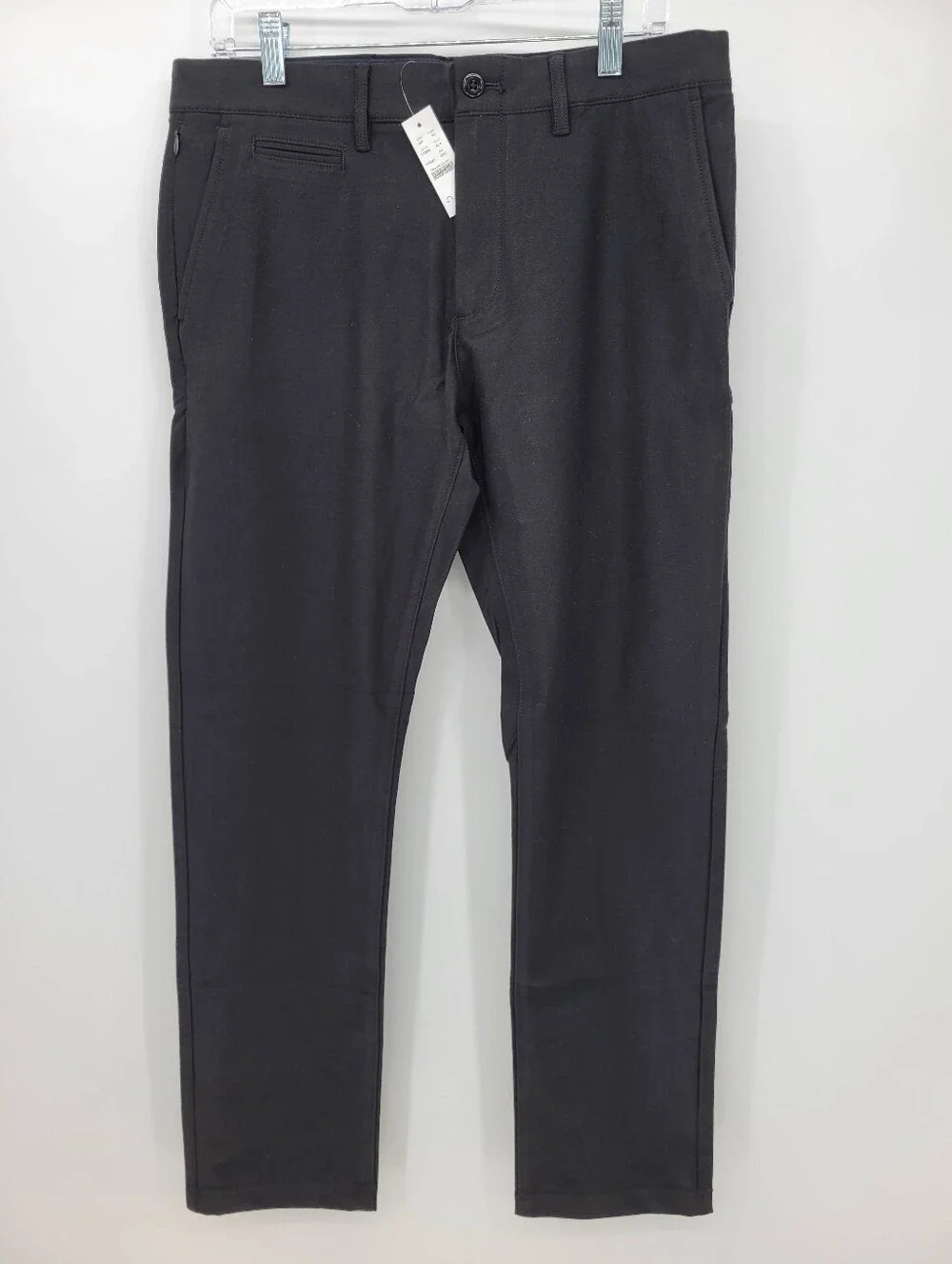 J Crew 484 Slim-fit tech pant Size 32x30 Black CG696
